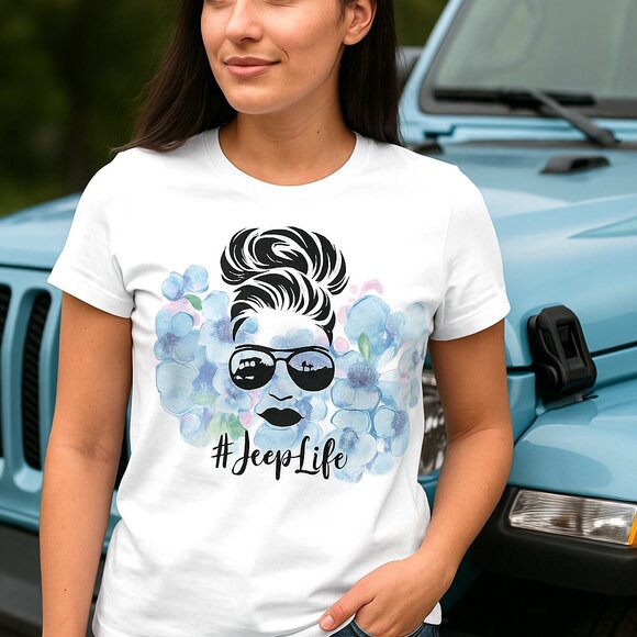 JeepLife Women's Graphic Tee Shirt #JeepLife SUV Lover XS-5XL, Adventure, Comfy - Picture 6 of 8